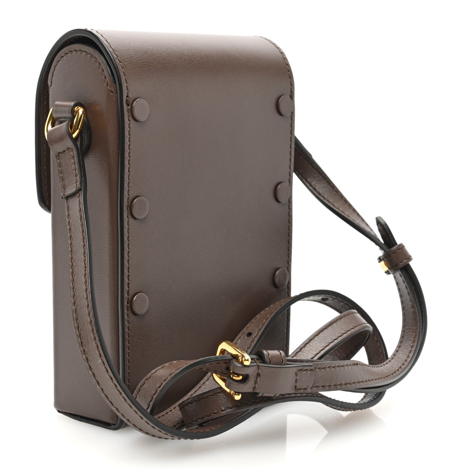 Gucci Boarded Plutone Calfskin Mini Horsebit 1955 Crossbody Bag New Acero 3 of 10
