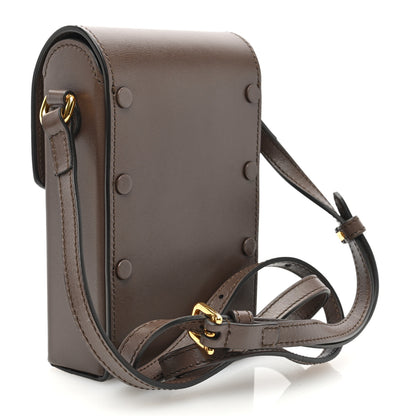 Gucci Boarded Plutone Calfskin Mini Horsebit 1955 Crossbody Bag New Acero 3 of 10