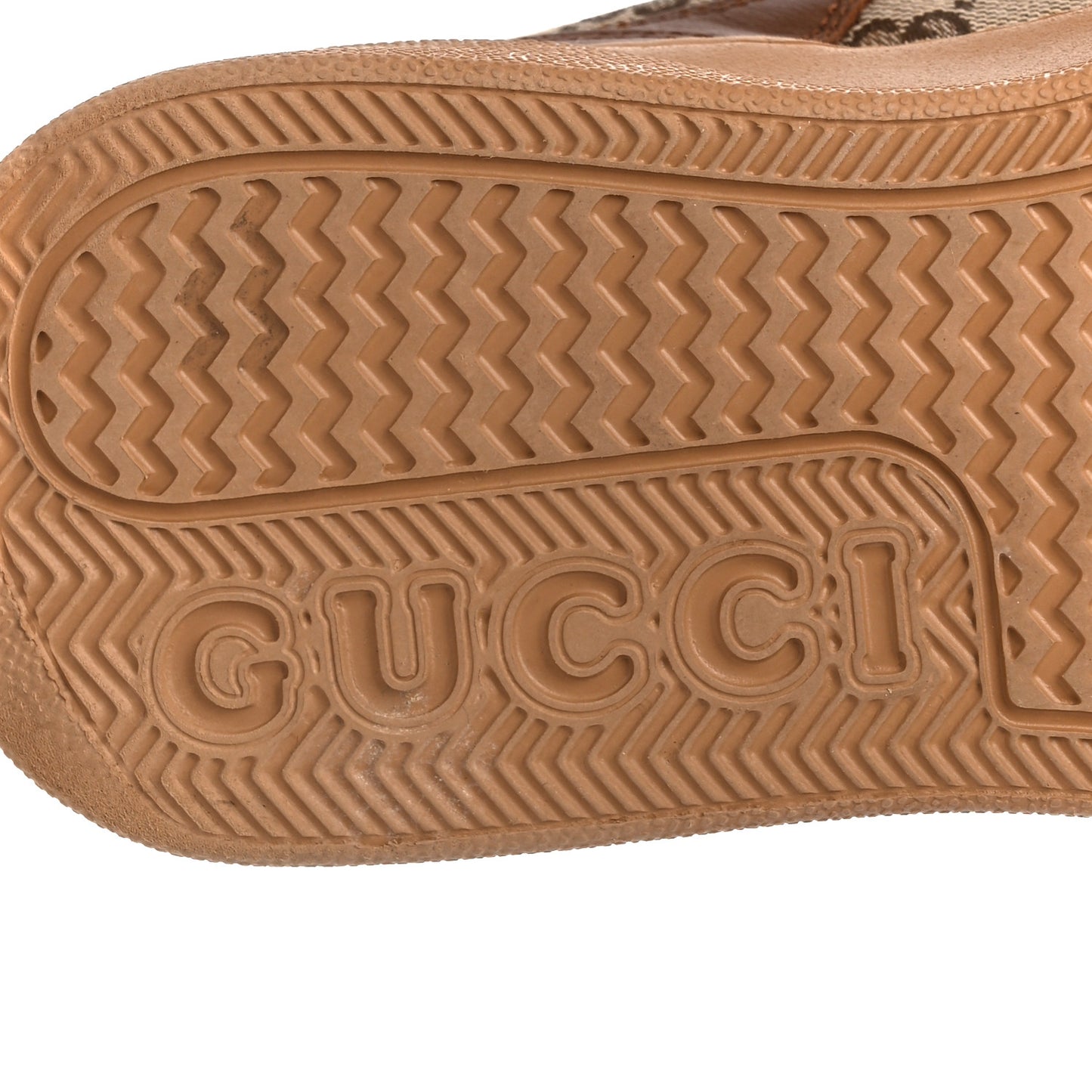 Calfskin GG Monogram Womens Platform 55mm Sneakers 39 Hezelnut Beige Ebony Mystic White