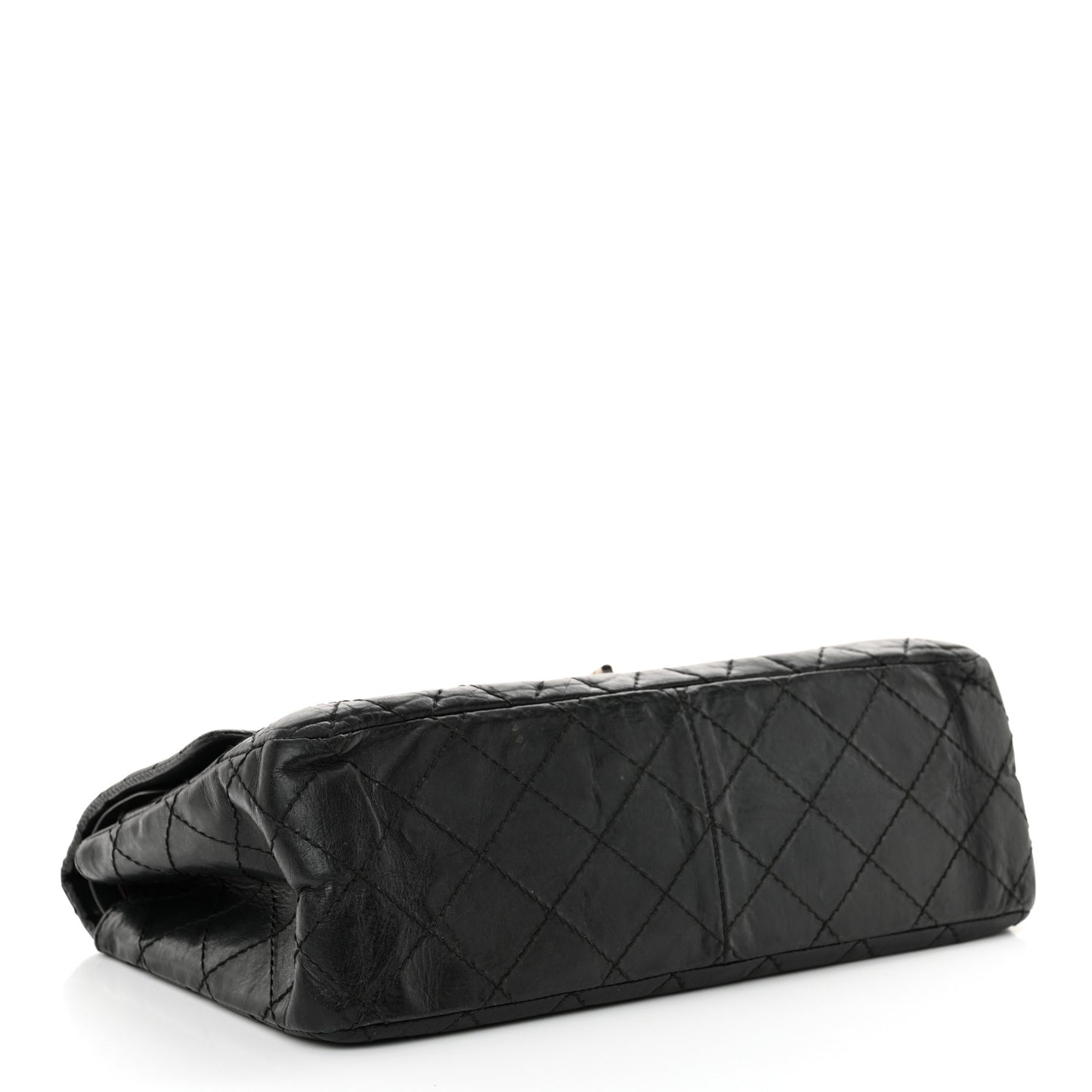 Aged Calfskin Quilted 2.55 Reissue 226 Flap Black