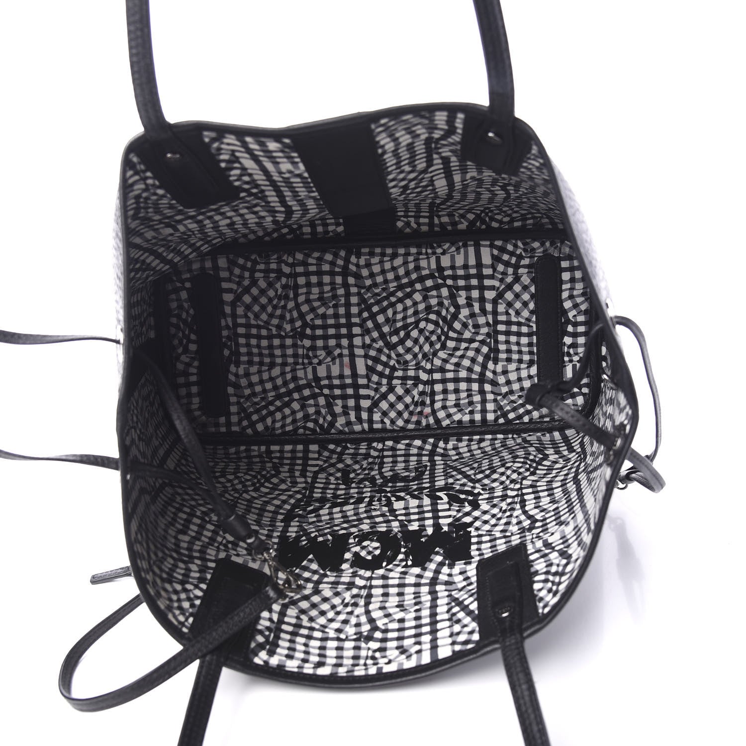 MCM Visetos Medium Liz Reversible Shopper Tote Black 7 of 15
