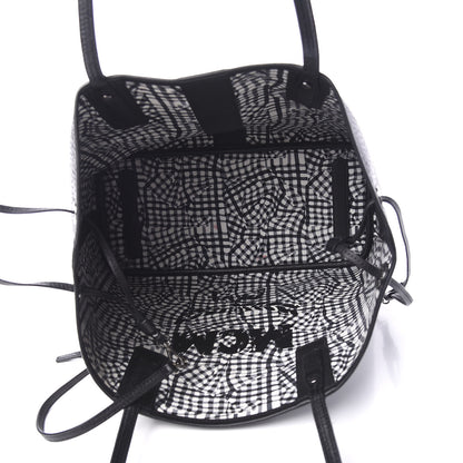 MCM Visetos Medium Liz Reversible Shopper Tote Black 7 of 15