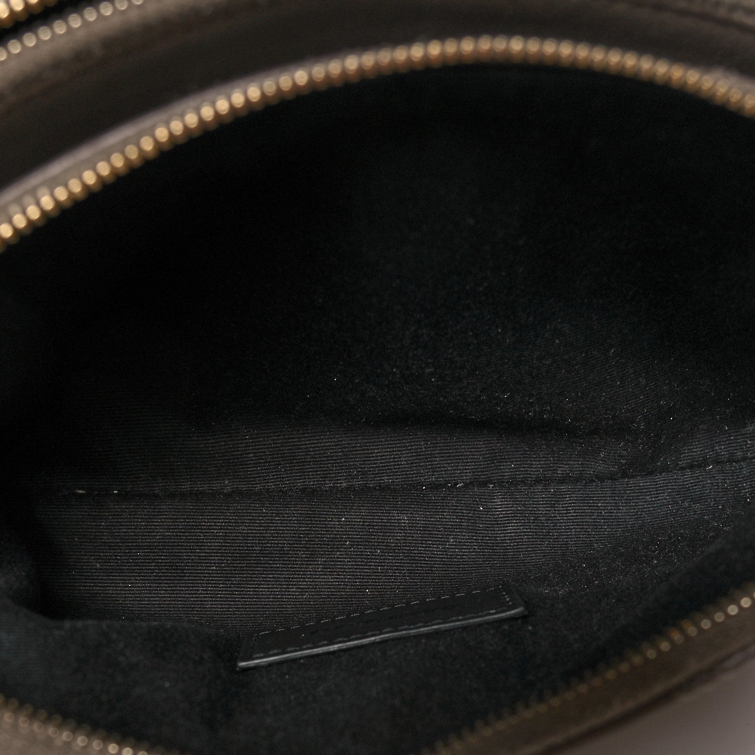 Saint Laurent Grained Lambskin Quilted Mini Becky Double Zip Bag Taupe 6 of 14