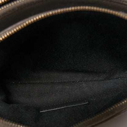 Saint Laurent Grained Lambskin Quilted Mini Becky Double Zip Bag Taupe 6 of 14