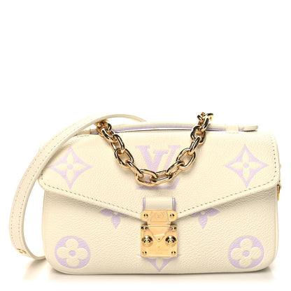 Louis Vuitton Empreinte Monogram Giant Pochette Metis East West Latte Bubble Tea 1 of 10
