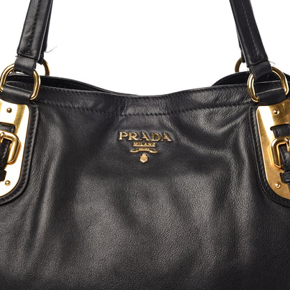 Prada Soft Calf Tote Black 11 of 16