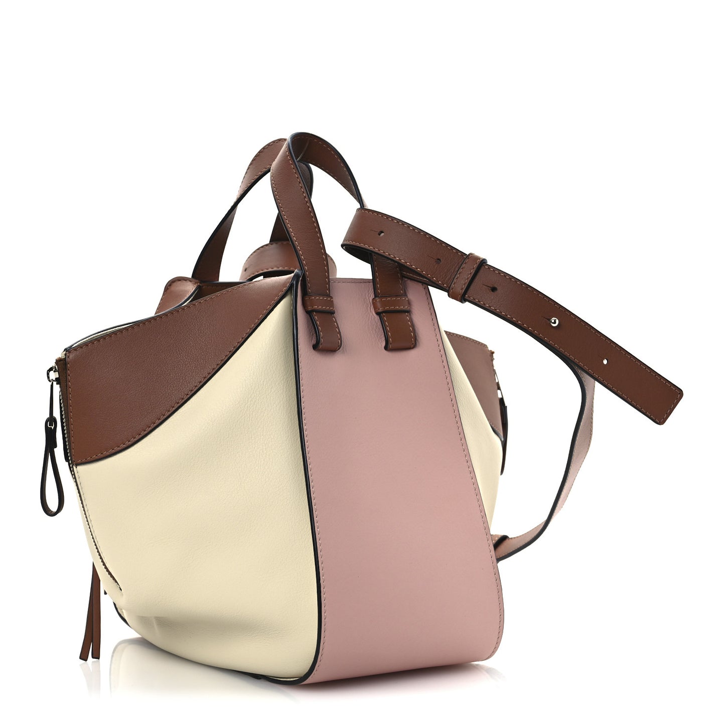 Calfskin Small Hammock Shoulder Bag Peach