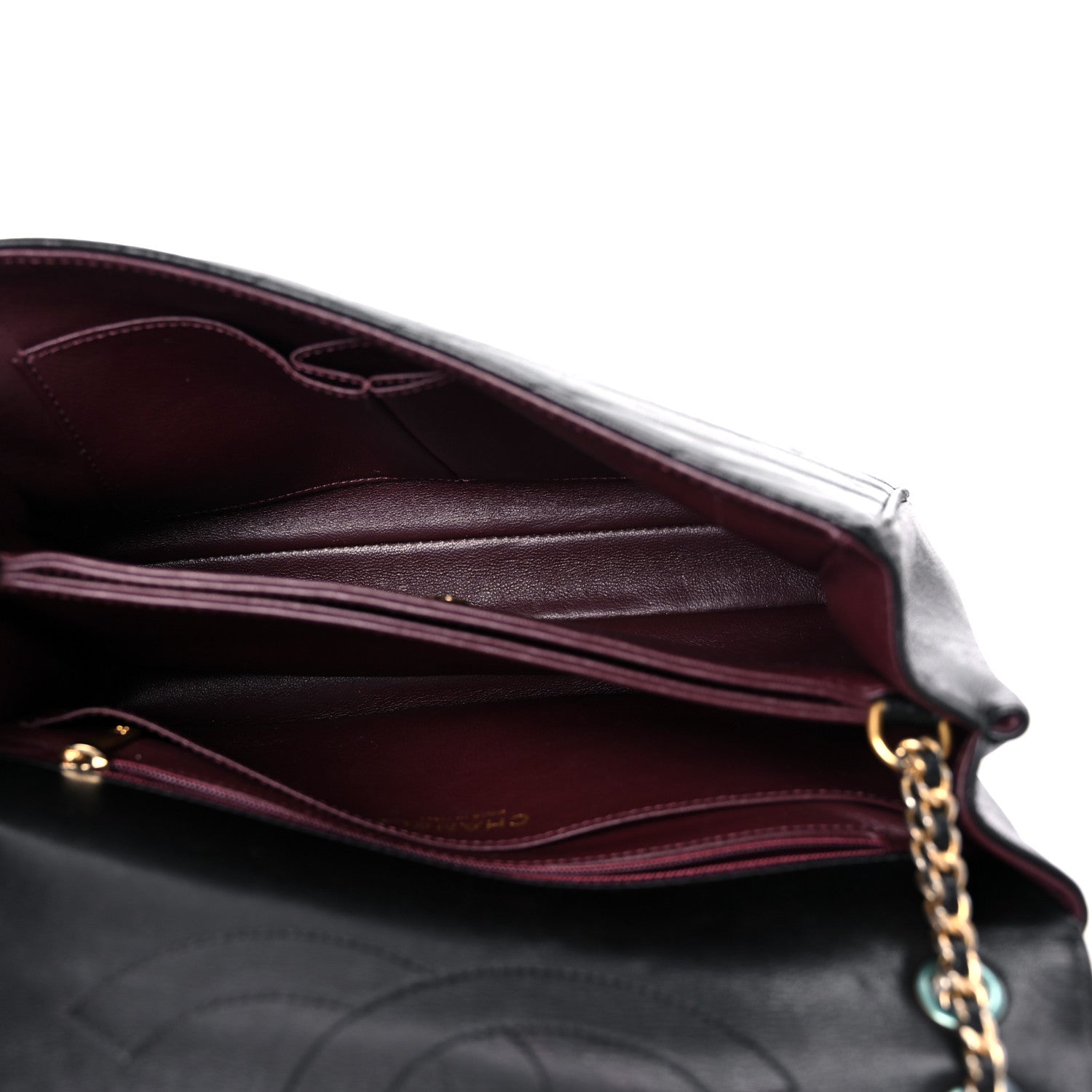 Chanel Lambskin Quilted Jumbo Coco Vintage Flap Black 4 of 22