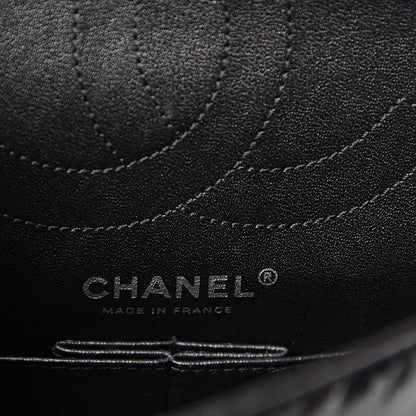 Chanel Glazed Aged Calfskin Quilted 2.55 Reissue 225 Flap So Black 5 of 10