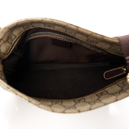 Gucci GG Supreme Monogram Small Flat Messenger Bag Dark Brown 5 of 11