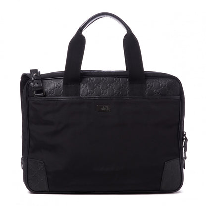 Gucci Guccissima Nylon Briefcase Black 1 of 8