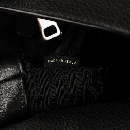 Prada Vitello Daino Tote Nero Black 7 of 8