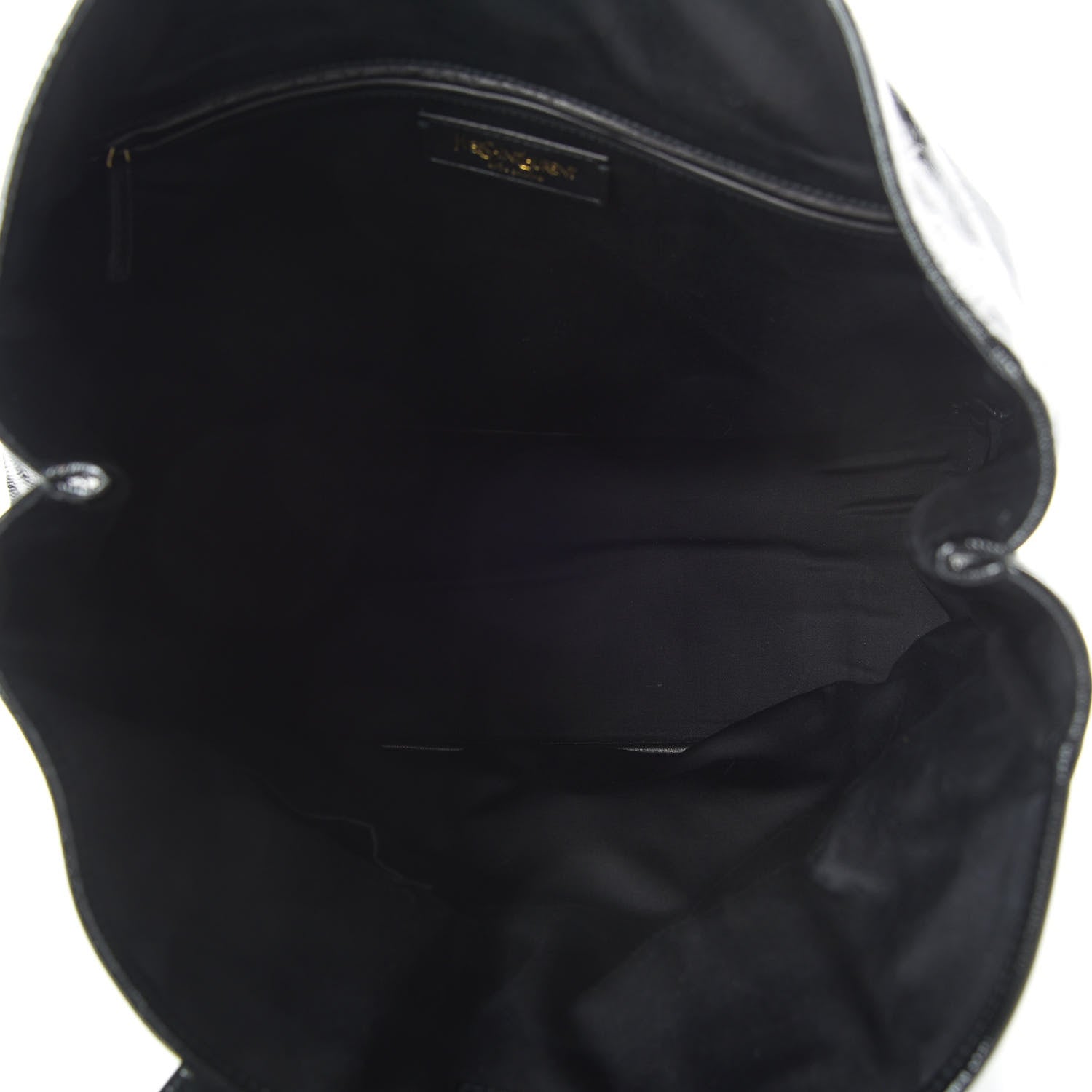 Saint Laurent Textured Patent Large Y-Mail Tote Black 5 of 9