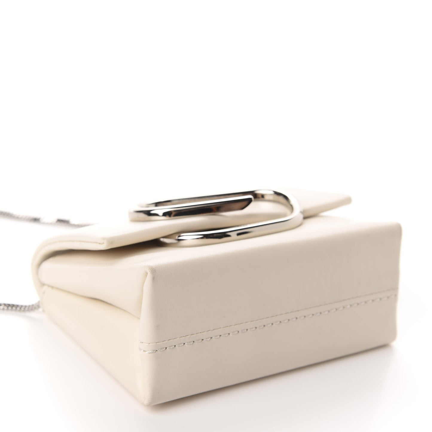 3.1 Calfskin Alix Soft Flap Clutch White