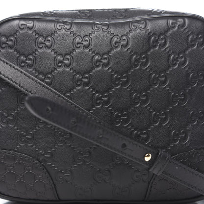 Gucci Guccissima Mini Bree Messenger Bag Black 10 of 10