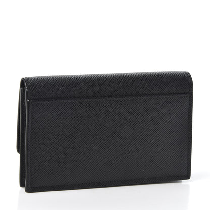 Prada Saffiano Card Holder Black 2 of 8
