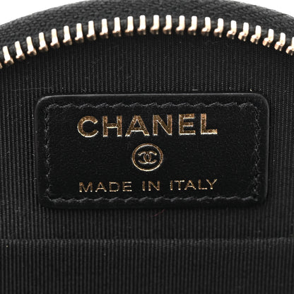 Chanel Caviar Quilted Round Handle With Care Vanity With Chain Black 7 of 11