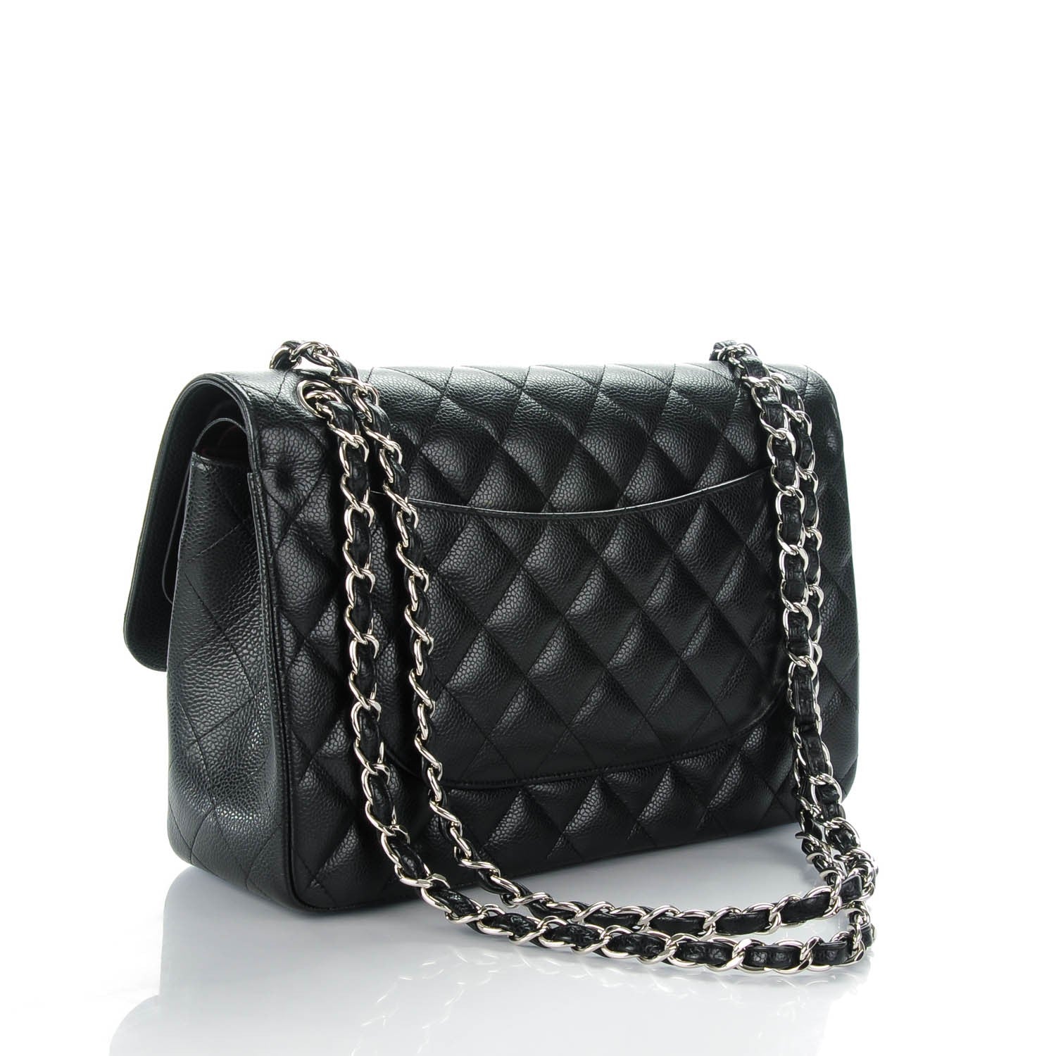 Chanel Caviar Quilted Jumbo Double Flap Black 3 of 9