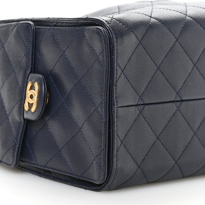Chanel Caviar Quilted Small Chanel 25 Handbag Dark Navy 10 of 10
