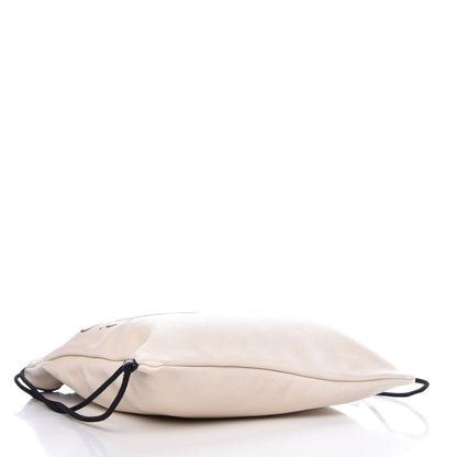 Gucci Calfskin Coco Capitan Logo Drawstring Backpack Mystic White 4 of 9