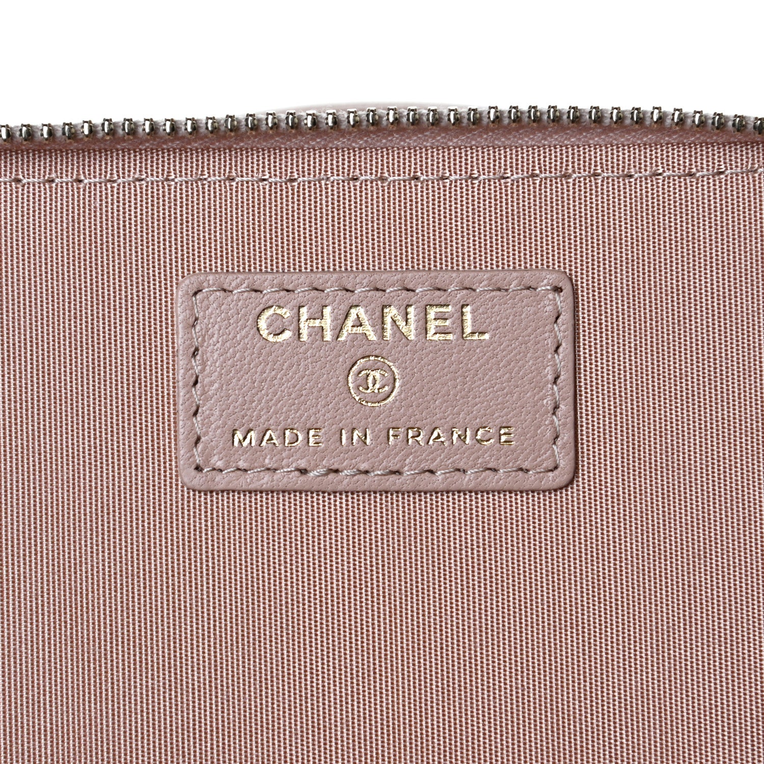 Chanel Lambskin Quilted Small Top Handle Vanity Case With Chain Beige 6 of 13