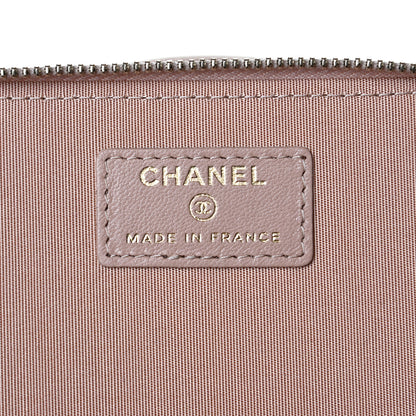 Chanel Lambskin Quilted Small Top Handle Vanity Case With Chain Beige 6 of 13