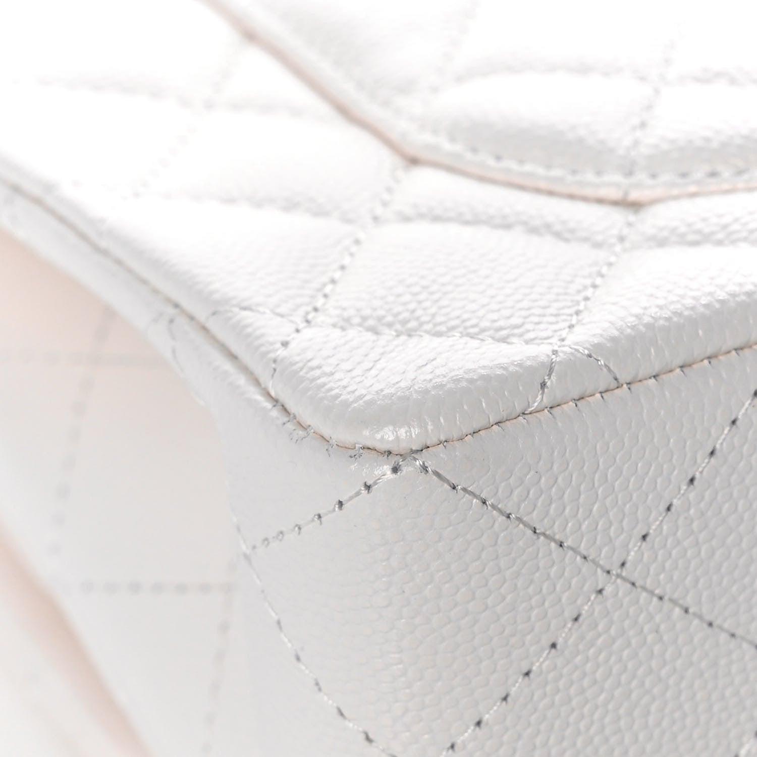 Chanel Caviar Quilted Small Double Flap White 11 of 13