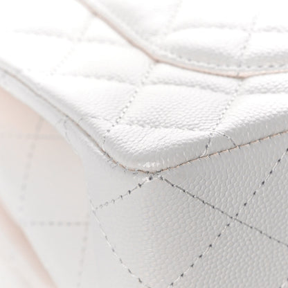 Chanel Caviar Quilted Small Double Flap White 11 of 13