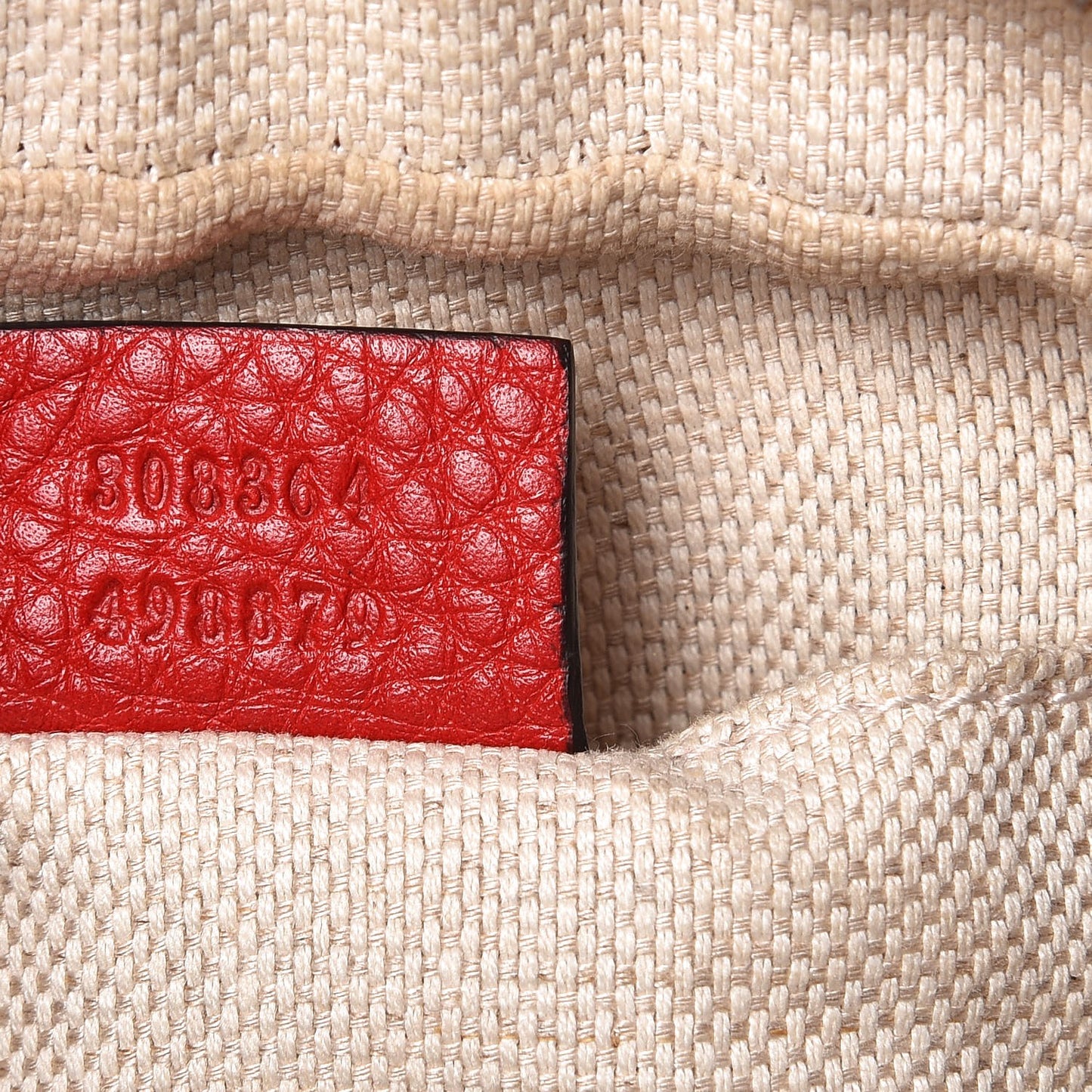 Pebbled Calfskin Small Soho Disco Bag Tabasco Red