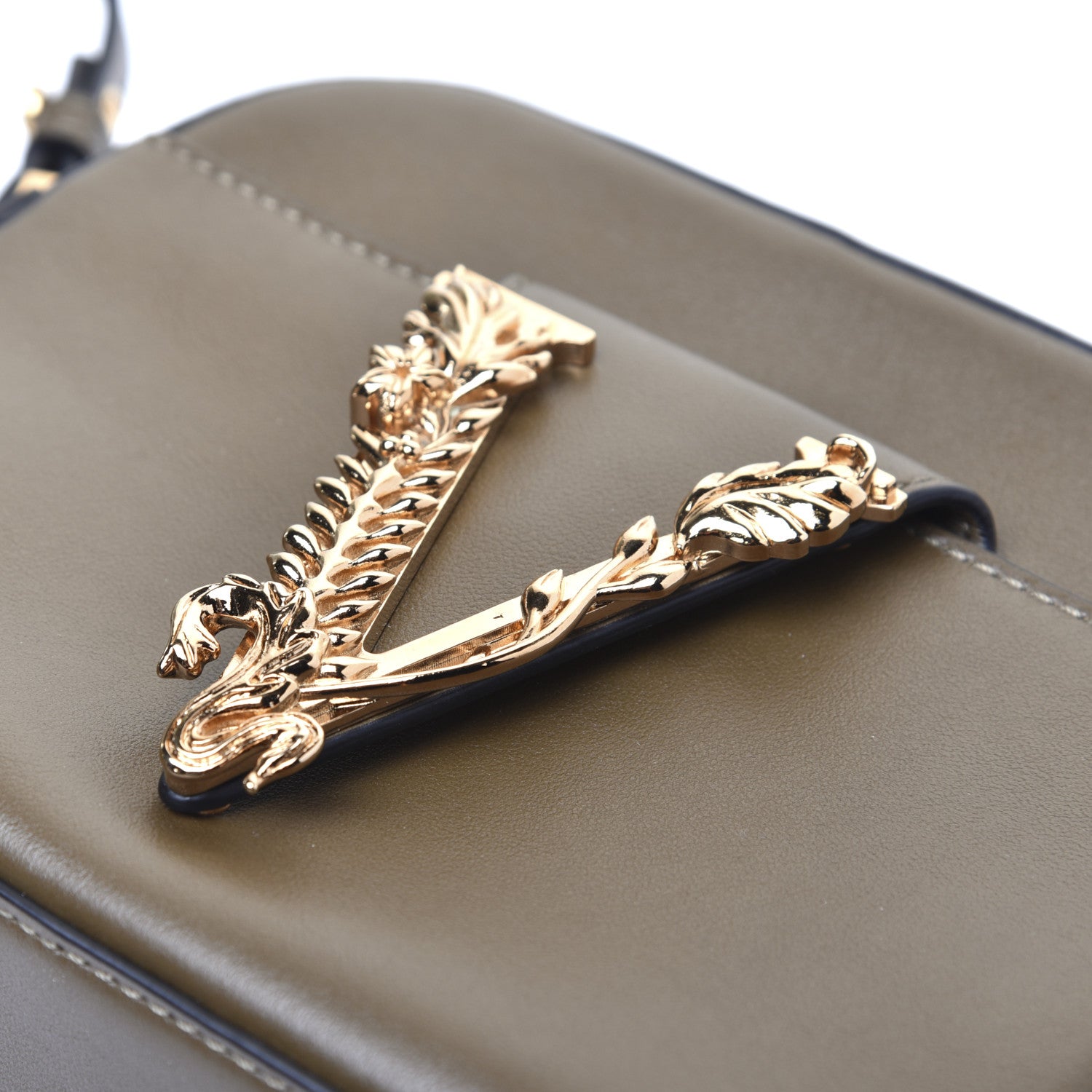 Versace Nappa Virtus Camera Bag Khaki 13 of 14