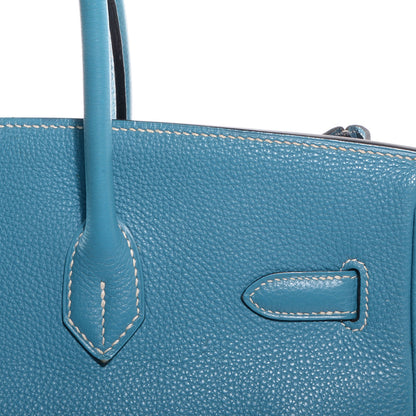 Hermes Togo Birkin 35 Blue Jean 10 of 23