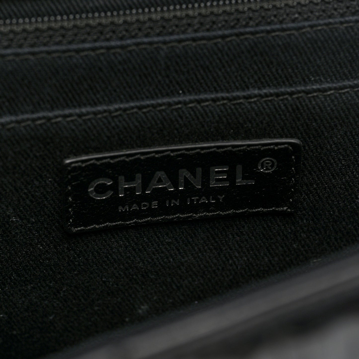 Vinyl Quilted In the Business Flap Bag Black