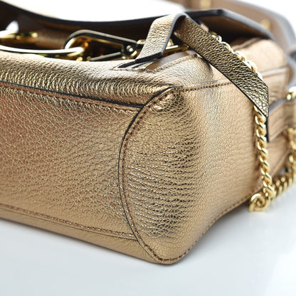Chloe Metallic Calfskin Mini Faye Day Shoulder Bag Gold 9 of 9
