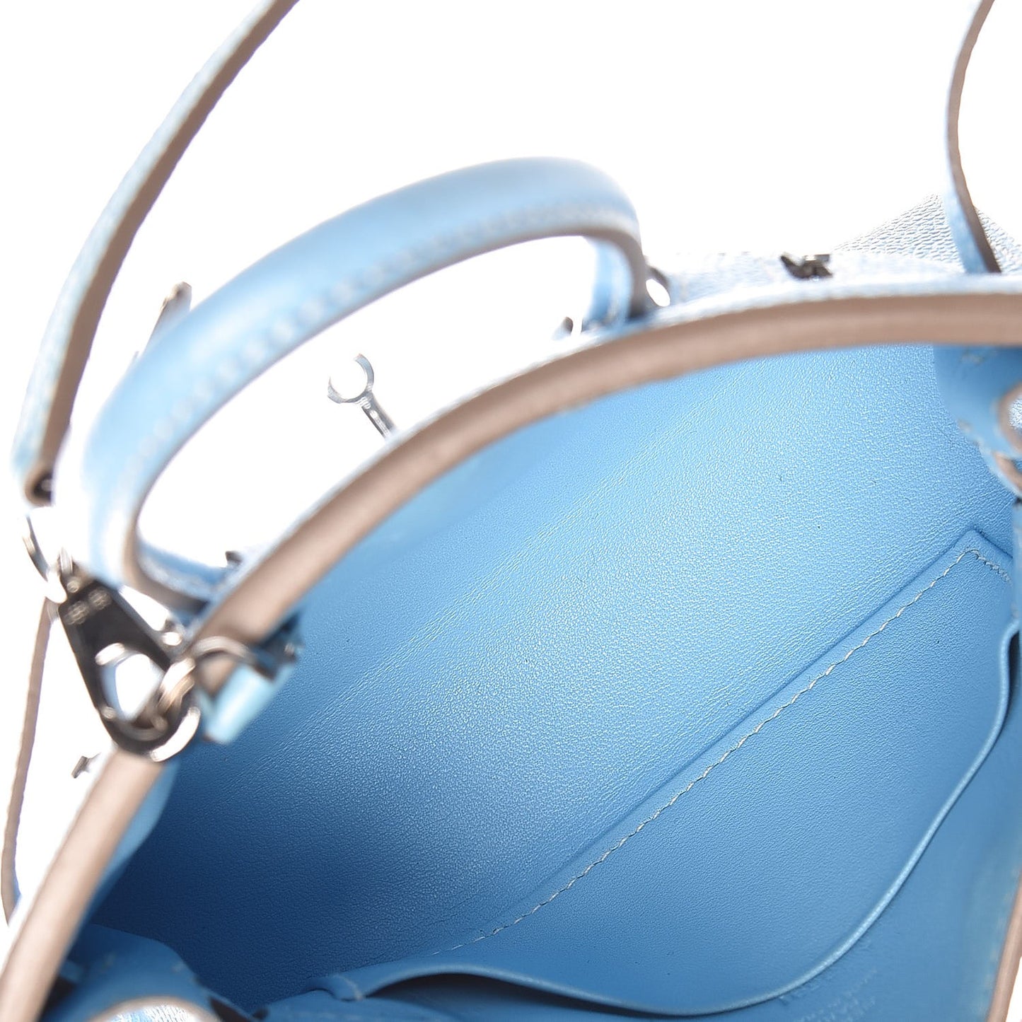 Epsom Micro Birkin 15 Celeste