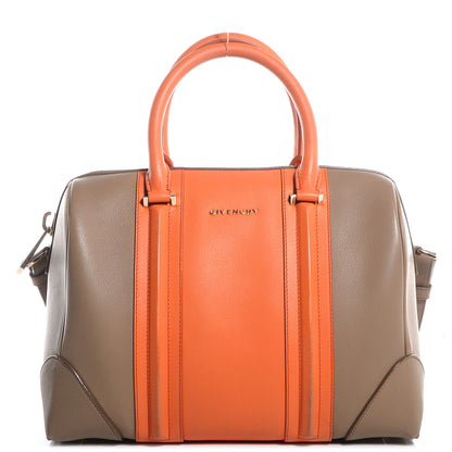 Givenchy Matte Calfskin Medium Bi-Color Lucrezia Beige Orange 1 of 9