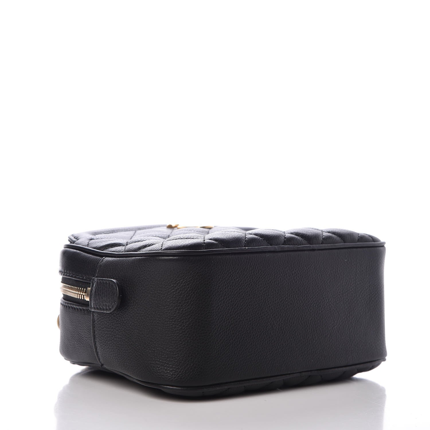 Chanel Calfskin Quilted CC Vanity Case Black 4 of 8