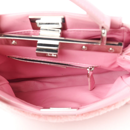 Fendi Shearling Nappa Mini Peekaboo Iconic Satchel Lollypop 5 of 12