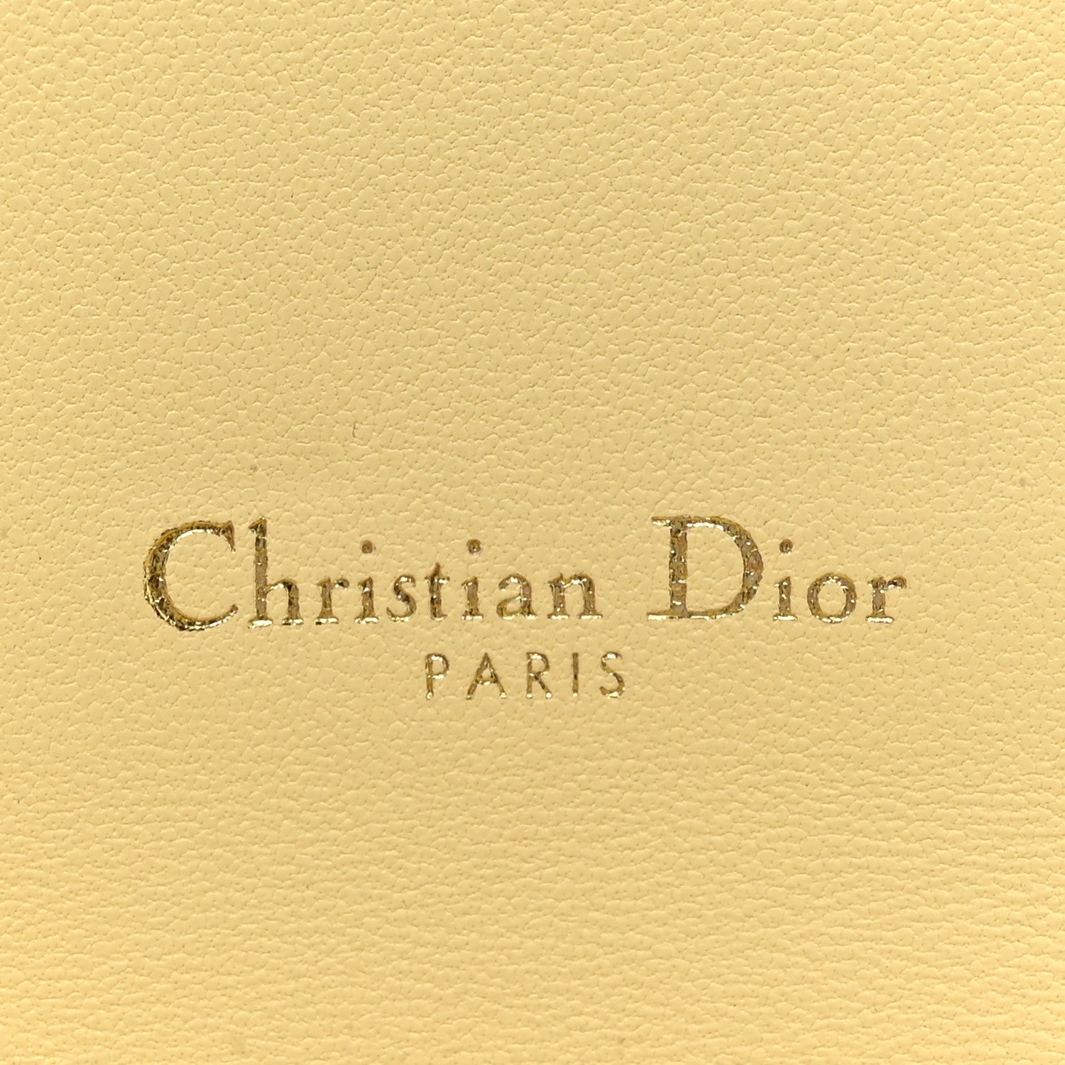 Christian Dior Goatskin Saddle Long Wallet With Chain Pastel Yellow 10 of 14