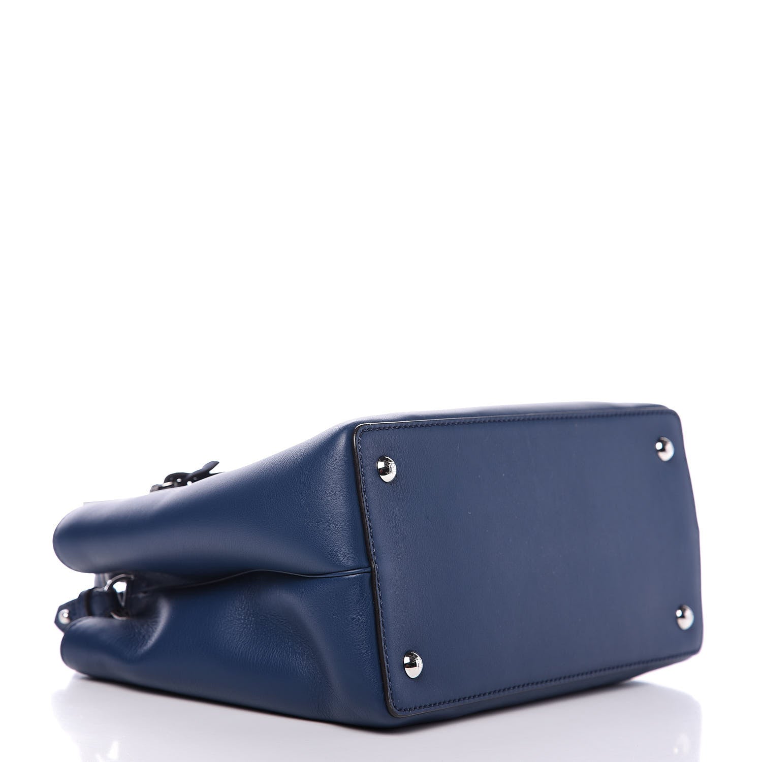Fendi Vitello Dolce Century Petite 2Jours Tote Blue Rosa Doll 5 of 11