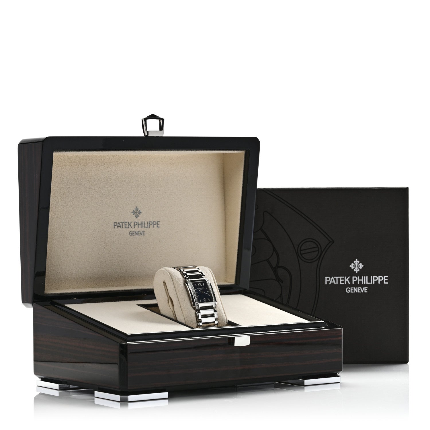 Patek Philippe Stainless Steel Diamond 25mm Twenty-4 Quartz Watch Blue 4910/1200A-001 5 of 5