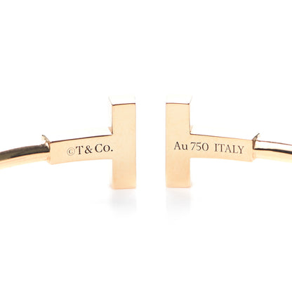 Tiffany 18K Yellow Gold Mother of Pearl T Wire Bracelet 4 of 5