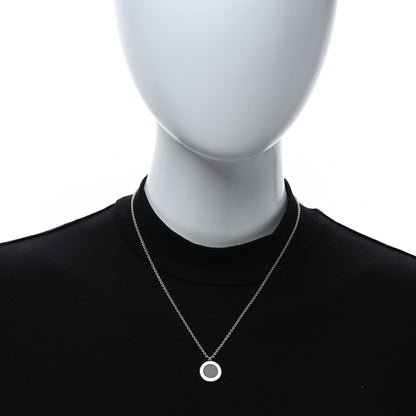 Bulgari Sterling Silver Black Onyx Ruby Save The Children Anniversary Pendant Necklace 2 of 5