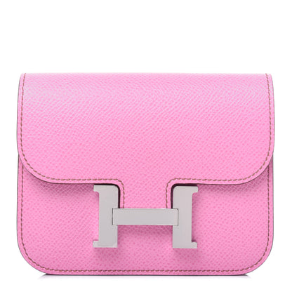 Hermes Epsom Constance Slim Wallet 5P Pink 1 of 15
