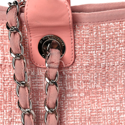 Chanel Straw Lurex Large Deauville Tote Pink 21 of 21