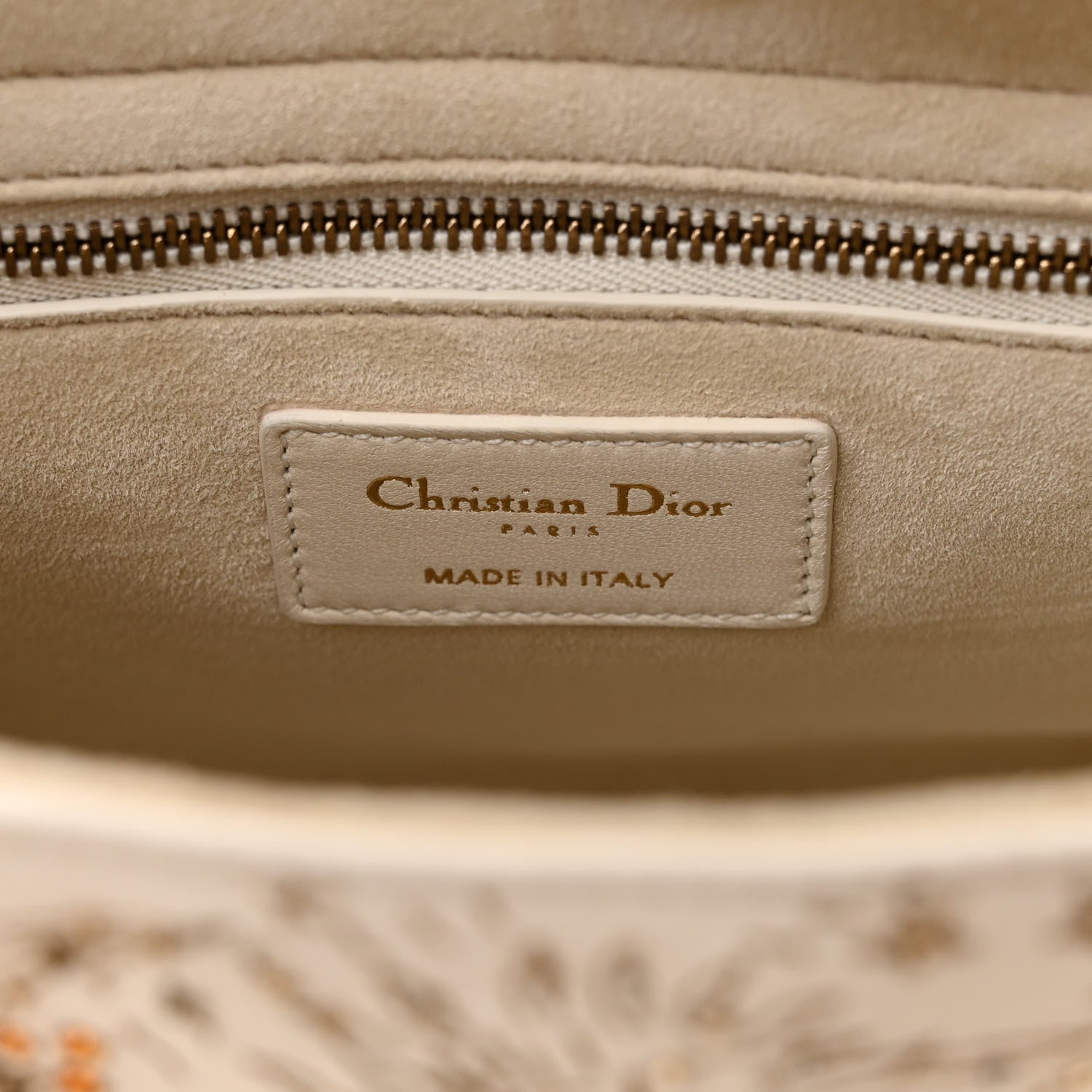 Christian Dior Embroidered Medium Lady Dior White Multicolor 6 of 10