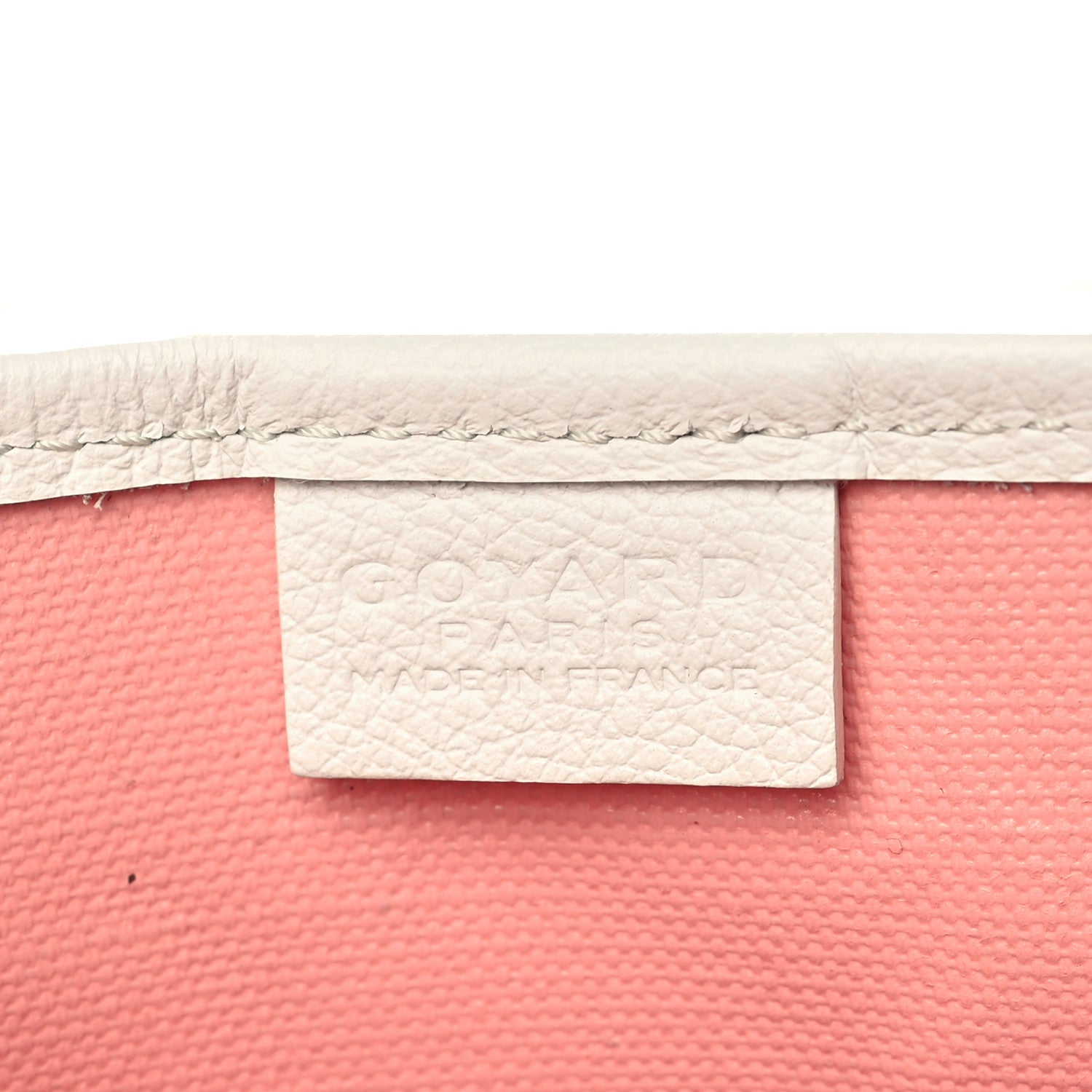 Goyard Goyardine Poitiers Claire Voie Tote White Pink 6 of 6