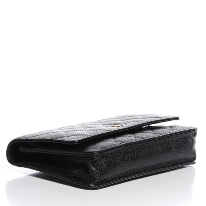 Chanel Caviar Quilted Wallet On Chain WOC Black 4 of 9