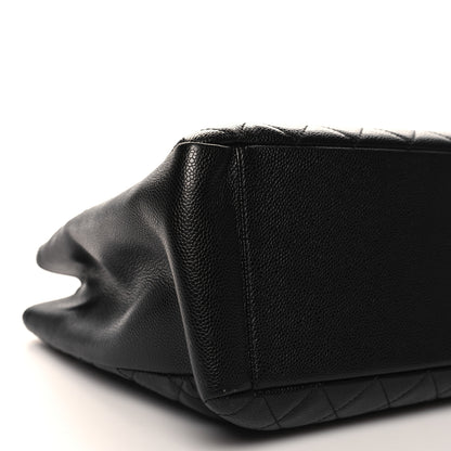 Chanel Caviar Quilted Grand Shopping Tote GST Black 10 of 13