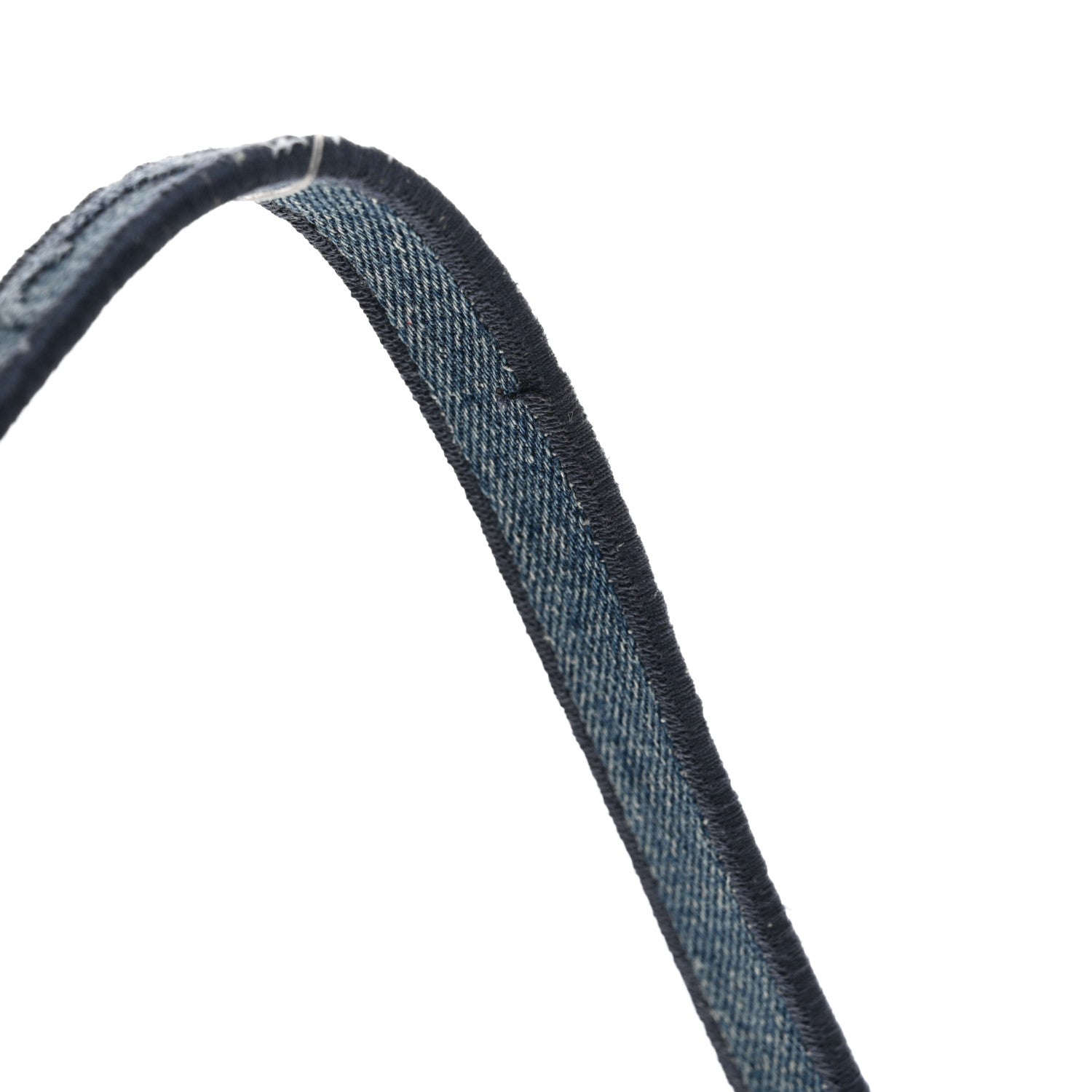 Christian Dior Oblique Embroidered Saddle Bag Denim Blue 16 of 18