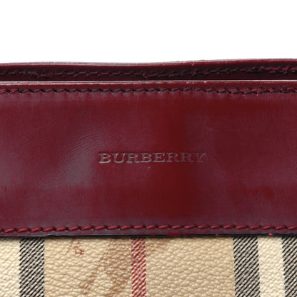 Burberry Haymarket Check Shoulder Bag Red 27 of 36